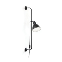 Nástěnná lampa Ideal Lux  SHOWER AP1 NERO, 179643 černá
