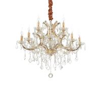 Závěsné svítidlo Ideal Lux NAPOLEON SP12 ORO, 167404 E14 12x40W 73cm zlaté