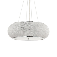 Závěsné svítidlo Ideal Lux PASHA SP14 CROMO, 164977 E14 14x40W 65cm chromové