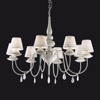 Závěsné svítidlo Ideal Lux Blanche SP8 bianco 035574 bílé 92cm 8x40W  
