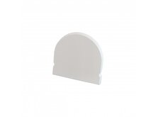 Koncovka profilu Surface 8 plná, bílá, půlkulatá Koncovka profilu Surface 8 plná, bílá, půlkulatá