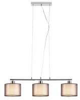 Lustr Rabalux 2630 Anastasia1, IP20, E27 3x MAX 60W, chromová/hnědá