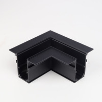 Vodorovný roh L do omítky, černý, AM-MR-L20HPA