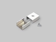 Montážní úchyt U4(1) bílý, excentrické uchycení, F1970001 Montážní úchyt U4(1) bílý, excentrické uchycení, F1970001