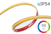 IP54 voděodolný 10W FREECUT COB LED pásek, 8mm, 24VDC, 528LED/m, Ra>90, 5let záruka