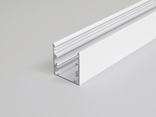 Hliníkový přisazený profil PHIL53, bílý, C10 Hliníkový přisazený profil PHIL53, bílý, C10