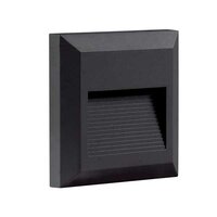 LED vestavné bodové svítidlo 2W černé, IP65, čtverec LED vestavné bodové svítidlo 2W černé, IP65, čtverec