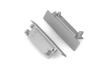 FLAT8 koncovka stříbrná s otvorem, 23110040