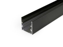 Hliníkový přisazený profil PHIL53, černý elox, C10 Hliníkový přisazený profil PHIL53, černý elox, C10