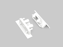 GROOVE10 koncovka gen2 SQ bílá s otvorem, 76990001