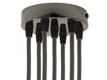 Válcový kovový stropní baldachýn - 7otvorů