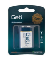 Baterie 9V (6LR61) alkalická GETI