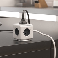 PowerCube Extended síťový rozbočovač, 5x230V, IP20, 1,5m, PC-E-BI-5FR/SZ-1,5-01 