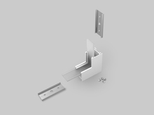 LINEA20 rohová spojka 90 st bent bílá, C1870001