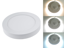 Kulatý přisazený 24W CCT LED panel, nastavení barvy 3000-6500K, 2150Lm, 3 roky záruka