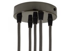 Válcový kovový stropní baldachýn - 5 otvorů