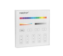 Dotykový DALI panel pro RGB+CCT LED, 4 zóny ( DT8 ), DP3S, MiLight Dotykový DALI panel pro RGB+CCT LED, 4 zóny ( DT8 ), DP3S, MiLight