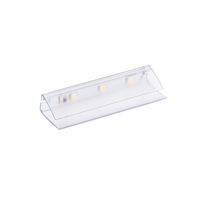 PVC LED svítidlo pro osvětlení skleněných polic, 12VDC, IP20, 63x22x11 PVC LED svítidlo pro osvětlení skleněných polic, 12VDC, IP20, 63x22x11
