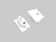 UNI12 koncovka bílá s otvorem, A1890001 UNI12 koncovka bílá s otvorem, A1890001