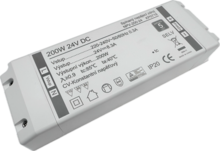 200W Profesionální napájecí zdroj 24V DC, NPV-200-24, kryté svorky, 5 let záruka 200W Profesionální napájecí zdroj 24V DC, NPV-200-24, kryté svorky, 5 let záruka