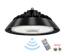 100W LED průmyslové svítidlo s pohybovým sensorem, 230V, IP65, HB100W-UFOS, 5 let záruka 100W LED průmyslové svítidlo s pohybovým sensorem, 230V, IP65, HB100W-UFOS, 5 let záruka