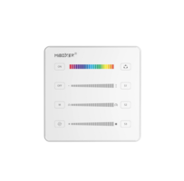 Nástěnný ovladač pro digitální řídící jednotku SPIR3, 2.4GHz, bílý, 2 x AAA, B6-W, Mi-Light Nástěnný ovladač pro digitální řídící jednotku SPIR3, 2.4GHz, bílý, 2 x AAA, B6-W, Mi-Light