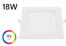 CRI>95 LED hranatý panel 18W, True Color Line, 225x225 vestavný, 3 roky záruka 