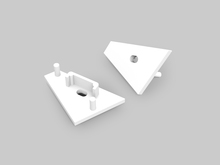 Koncovka profilu CORNER14 gen2 bílá s otvorem, A4970001