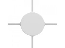 Malý válcový kovový stropní baldachýn se 4 bočními otvory v sadě