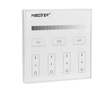 Dotykový panel pro jednotlivé LED,ovládání jasu, 4 zóny, T1, Mi-Light Dotykový panel pro jednotlivé LED,ovládání jasu, 4 zóny, T1, Mi-Light