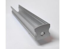 Koncovka profilu SURFACE 2 s otvorem, stříbrná