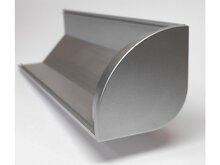 Koncovka pro profil CORNER 4, plná, stříbrná Koncovka pro profil CORNER 4, plná, stříbrná