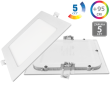 18W LED panel 95X hranatý, PROFI, 5CCT, bílý, 5let záruka 18W LED panel 95X hranatý, PROFI, 5CCT, bílý, 5let záruka