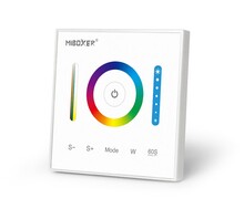 Skleněný dotykový panel 3v1, RGB,RGBW,RGB+CCT, RF 2.4GHz, P3, Mi-Light Skleněný dotykový panel 3v1, RGB,RGBW,RGB+CCT, RF 2.4GHz, P3, Mi-Light