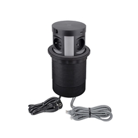 Vestavná nábytková zásuvka MULTI BOX, 2xUSB, indukční nabíječka, 4x230V, 2x port RJ45, černá, MULTIBOX-CZ-4FR-UAC-RJ-01 Vestavná nábytková zásuvka MULTI BOX, 2xUSB, indukční nabíječka, 4x230V, 2x port RJ45, černá, MULTIBOX-CZ-4FR-UAC-RJ-01