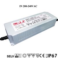 120W LED power source GPV-120-12, 10A, 12V