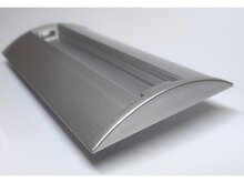 Koncovka profilu Surface 4 plná, stříbrná