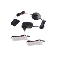 PVC LED svítidlo pro osvětlení skleněných polic, 2ks, 12VDC, IP20, 63x22x11 PVC LED svítidlo pro osvětlení skleněných polic, 2ks, 12VDC, IP20, 63x22x11