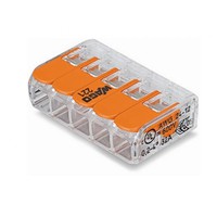 Wago svorka Compact 5x4 s páčkou, transparentní