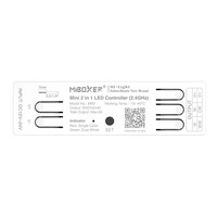 MINI LED přijímač 2v1 pro jednobarevné/CCT pásky, DC12-48V, Max 6A, 2.4GH, IP20, MR2, Mi-light MINI LED přijímač 2v1 pro jednobarevné/CCT pásky, DC12-48V, Max 6A, 2.4GH, IP20, MR2, Mi-light