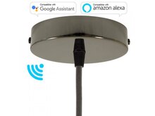 Smart válcový kovový stropní baldachýn - 1 otvor