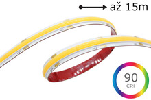 LONG-15 10W COB pásek, 10mm, IP20, VHB, 24VDC, 504LED, 5let záruka