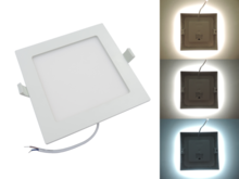Hranatý 24W CCT LED panel, nastavení barvy 3000-6500K, 2150Lm, 3 roky záruka