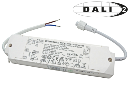 DALI DT8 stmívatelný zdroj pro 12W PROFI panel 5CCT 95X