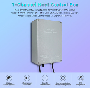 1 kanálový hostitelský ovládací panel Max 200W, RF 2.4GHz, 24VDC, max 8,5A, IP66, SYS-PT1, Mi-Light