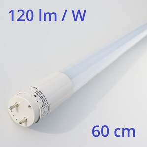 LED trubice 60cm, 9W, PROFI - 120lm/W, Mléčný kryt, T8, 230V, SMD2835
