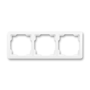 Rámeček trojnásobný (pro vodorovnou i svislou montáž), jasně bílá