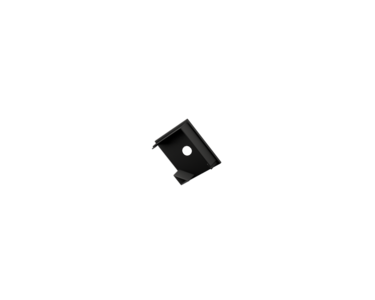 Koncovka pro profil CORNER 3, kulatá s otvorem, černá