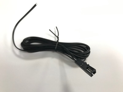 Připojovací konektor, samice, černý, 2m přívodní kabel