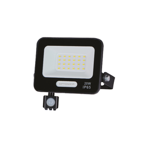LED SMD reflektor se senzorem 20W, IP65, černé provedení